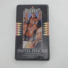 Derwent Pastel Pencils set of 12 in Tin