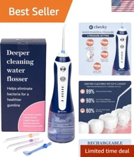 Cordless Water Flosser with 5 Floss Heads, 5 Pressure Modes, and Rechargeable...