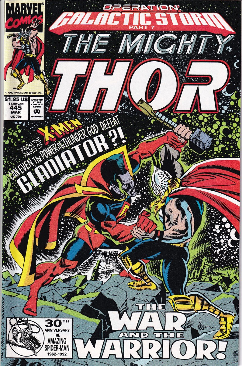 マイティ・ソー 8インチ THE MIGHTY THOR MARVELCOMIC THE MIGHTY THOR Vol. 1 #445 March 1992 MARVEL Comics