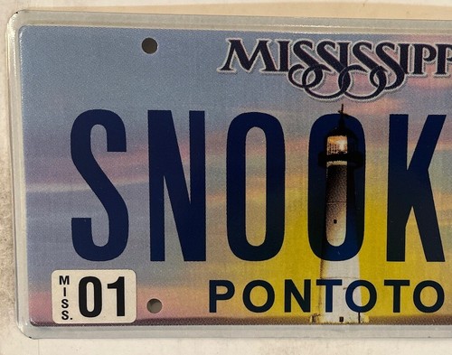 Vanity SNOOK FISHING MS license plate Fisherman Sea Angler Fish Pole Tarpon Pike - Picture 5 of 9