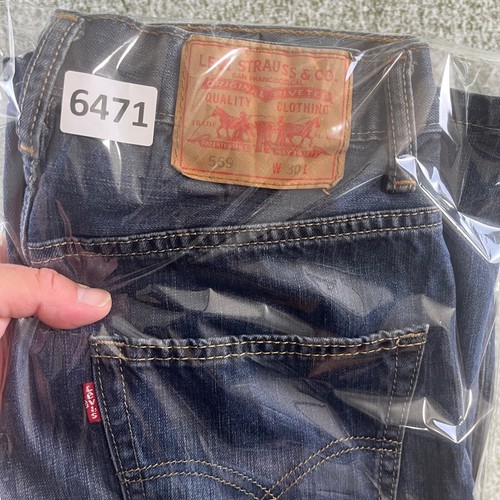 Levis 569 Youth Shorts 30 Blue Denim Baggy Y2K Streetwear Urban Fashion - Picture 8 of 8