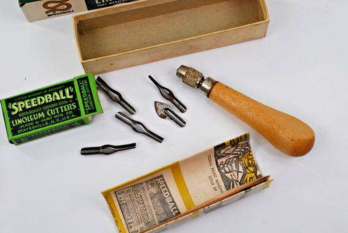 Vintage SPEEDBALL LINOLEUM CUTTER TOOL - NOS crafting - Picture 5 of 6