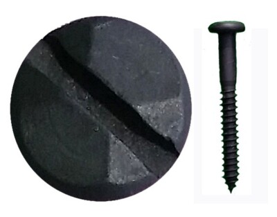 Rustic Pyramid Head Slotted Screws - 1 1/2'' x #8