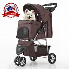 Cochecito Para Mascotas Con 3 Ruedas, Transportador De Viaje Plegable.NUEVO.2025