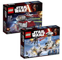 Lego Set Star Wars: 75135 Obi-wan's Jedi Interceptor + 75138 Hoth Attack Lego Set Star Wars: 75135 Obi-wan's Jedi Interceptor + 75138 Hoth Attack