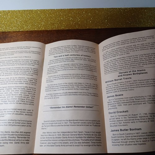 The Story Of The Alamo Tour Pamphlet Daughters Of The Republic Texas 1982 - Picture 4 of 4