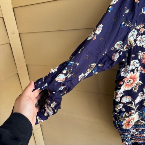 Lola P. Floral Button Down Top - Size XL - Boho Casual Modest - Picture 4 of 5