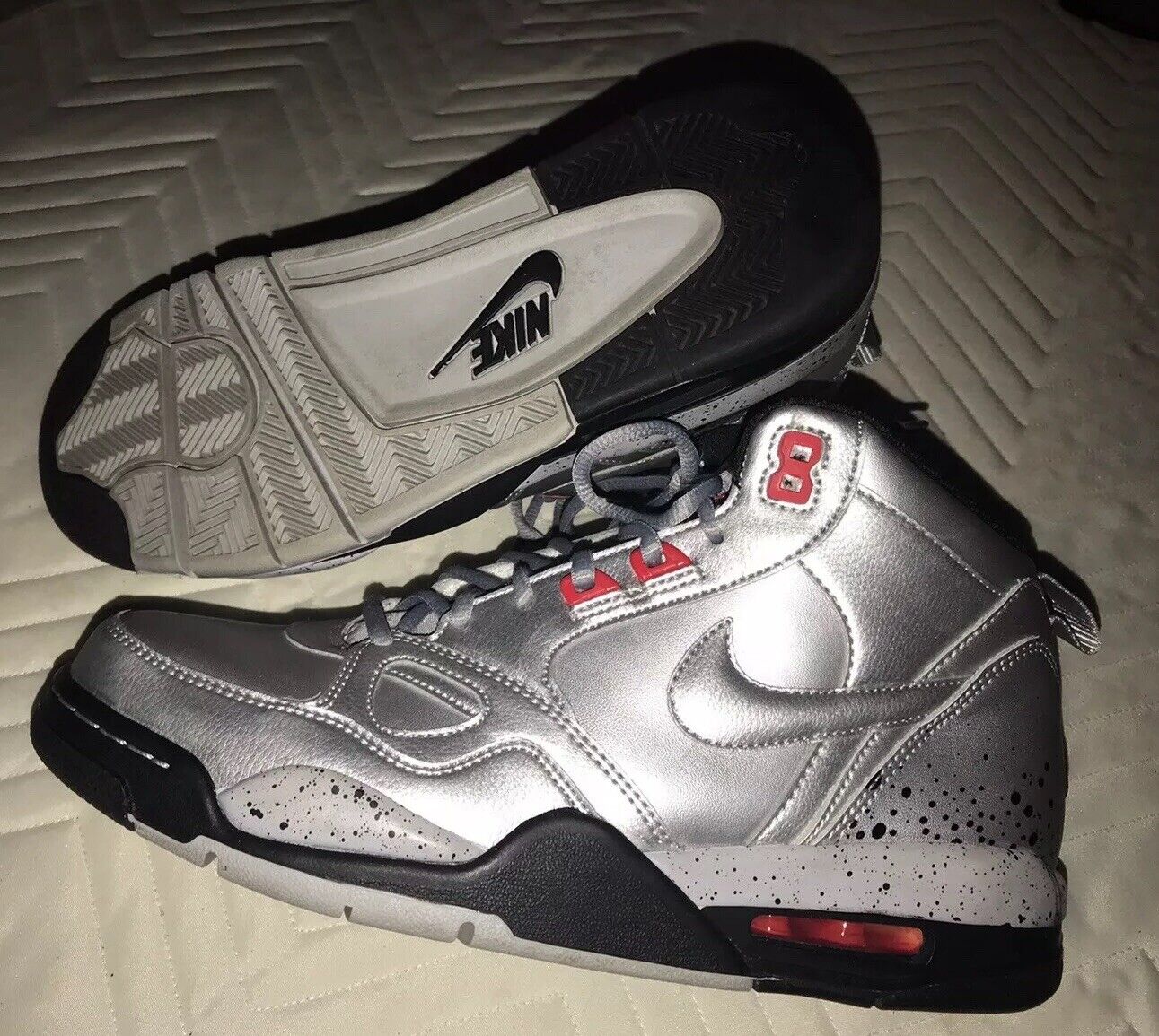 Hacer la cena Mecánica actualizar Nike Air Flight 2013 women's Sneakers. Metallic Silver. Size 10. EUC | eBay