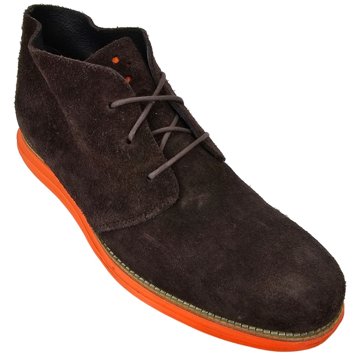 Cole Haan Lunargrand Woodbury Chukka Boots Men's 11.5 Brown Orange
