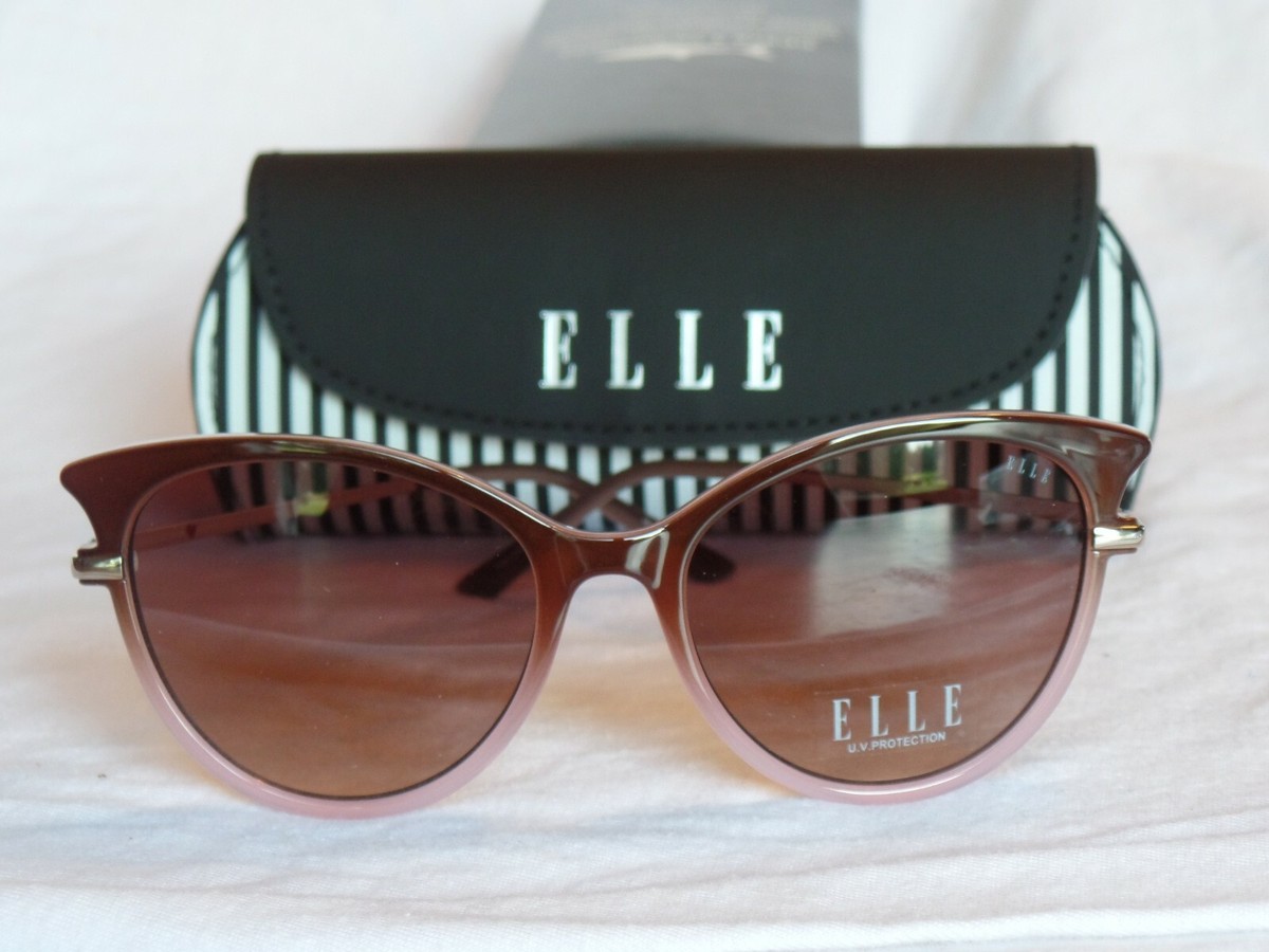 【ローズ】 New Women's Elle Sunglasses EL 14899 Rose Plastic 55-18-140 | eBay