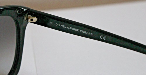 New, Authentic, Ladies' Diane von Furstenberg Kylie, Black Frame and Lens $146 - Picture 9 of 11