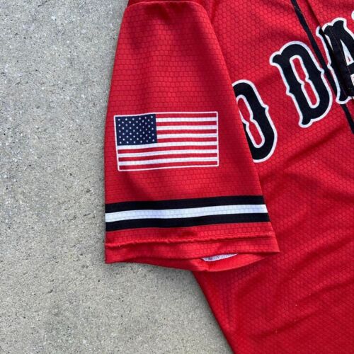 Baseball Trikot Vintage Rot - Bild 3 von 6