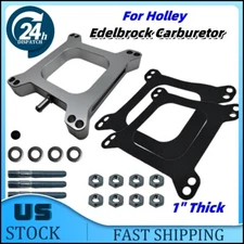1 Inch Carburetor Spacer Kit Intake Manifold For Holley Edelbrock/ Square Bore