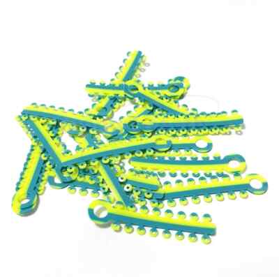 Élastiques Orthodontiques Doubles Couleurs Pour Brackets - Ligatures Dentaires - Made In China