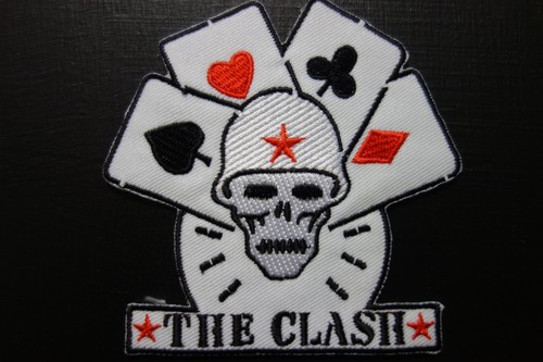The Clash Skull & Cards EMBROIDERED PATCH IRON OR SEW - Picture 2 of 2