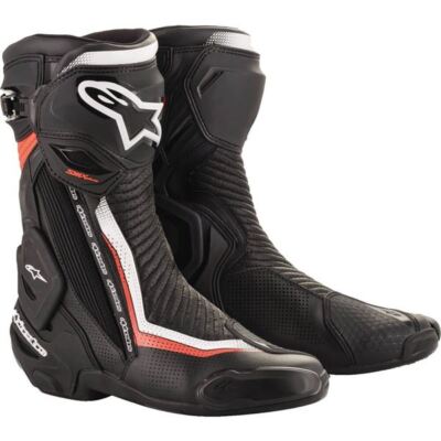 Alpinestars SMX Plus V2 Vented Boots, Black/White/Red