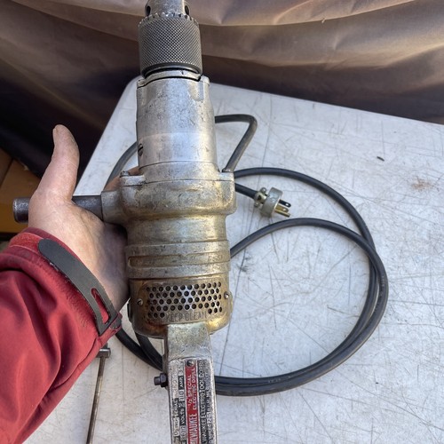 Vintage Milwaukee 1/2” BF-312 Special Electric Drill 225 RPM Working Great - Picture 2 of 12