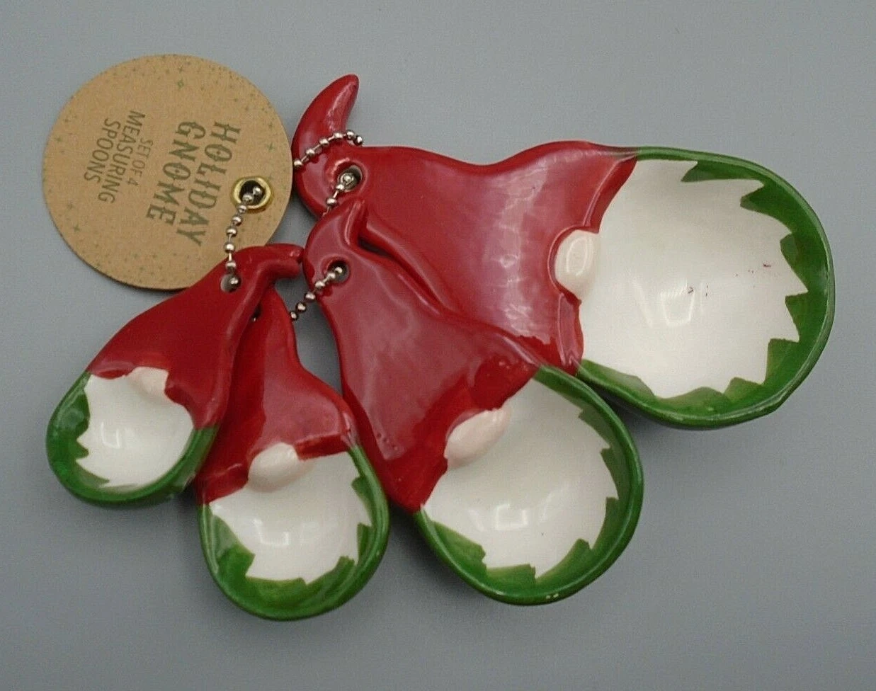 Holiday Gnome Measuring Spoon Set of 4