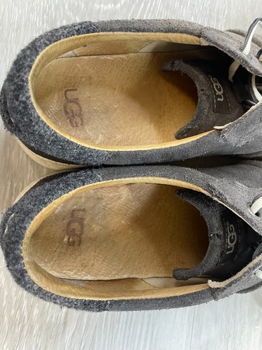 UGG Milo 1094810 Women's Sneakers Brown Suede 9 Leather Lace Up Low Top Casual - Picture 7 of 10