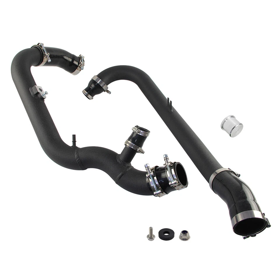 Intercooler Pipe Kit For Ford Fiesta ST 1.6L EcoBoost 2014-2019 Aluminum Black Foto 3 de 4