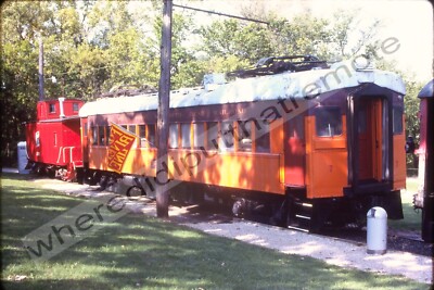 Orig. Slide Chicago South Shore And South Bend CSS #7 Cab Car S. Elgin ILL 9-89
