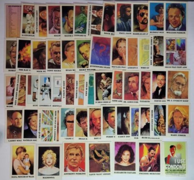 110 Eclipse AIDS Awareness Full Set Card Lot 1993 Madonna Diana Freddy Mercury