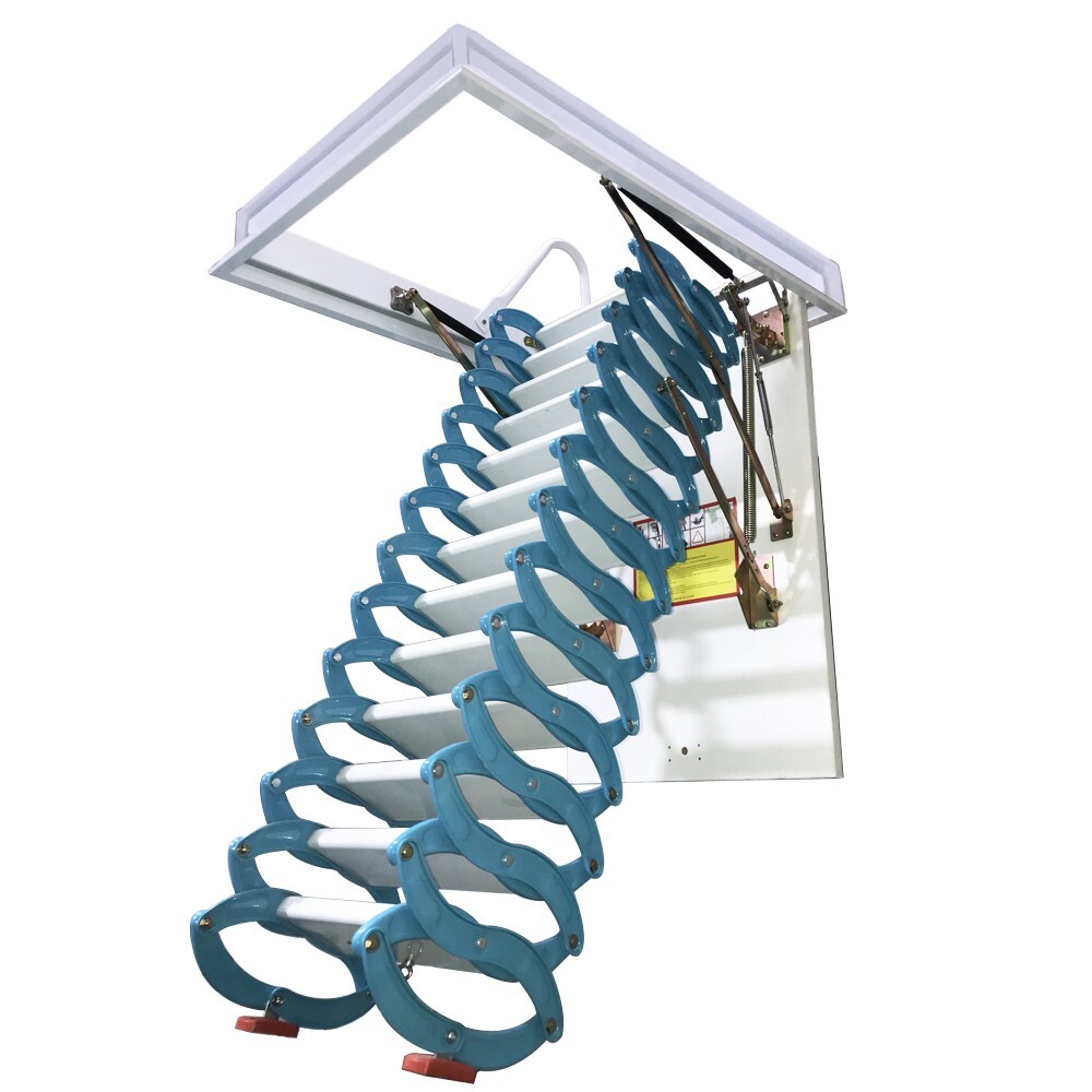 Retractable Pull Down Attic Ladder Stairs 10.5ft Folding 31.5x35in