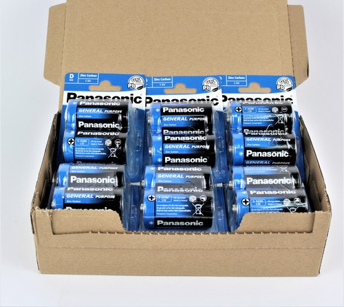 12 x Panasonic Batterien LR20 1,5 Volt R20 MONO Zellen D NEU - Bild 1 von 3