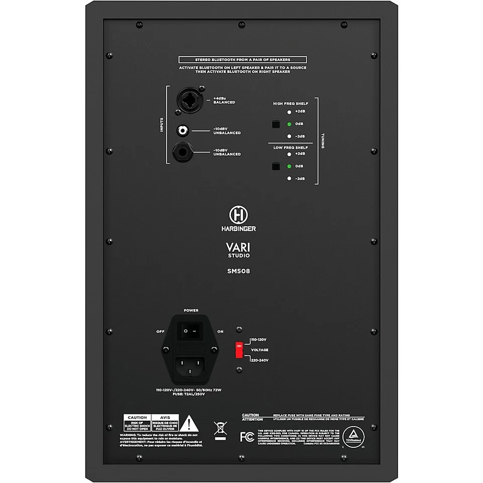Harbinger VARI SM508 8" Studio Monitor With 3-Voice DSP and Bluetooth - Image 4 of 4