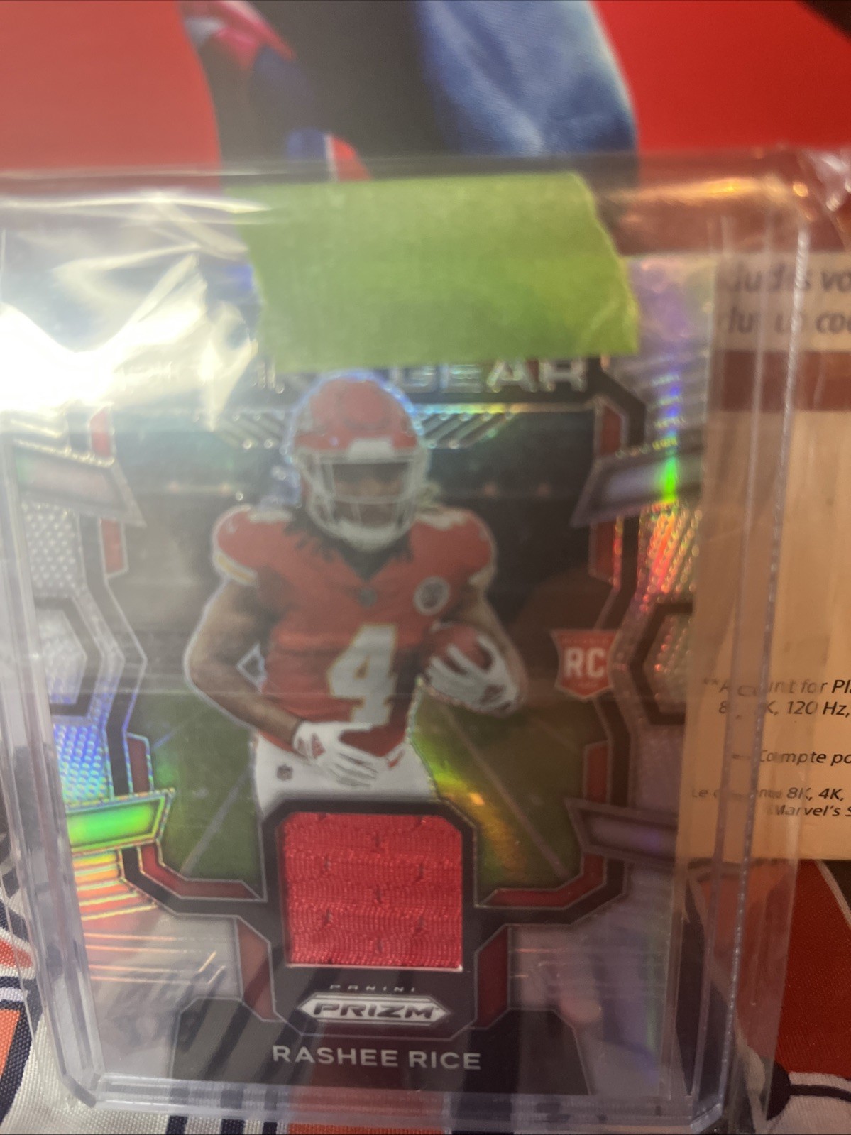2023 Panini Prizm - Rookie Gear Rashee Rice #RG-RR (MEM, RC)
