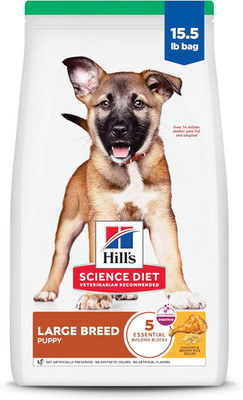 Hill'S Science Diet Puppy Large Breed Dry Dog Food, Chicken & Brown Rice, 15.5 L