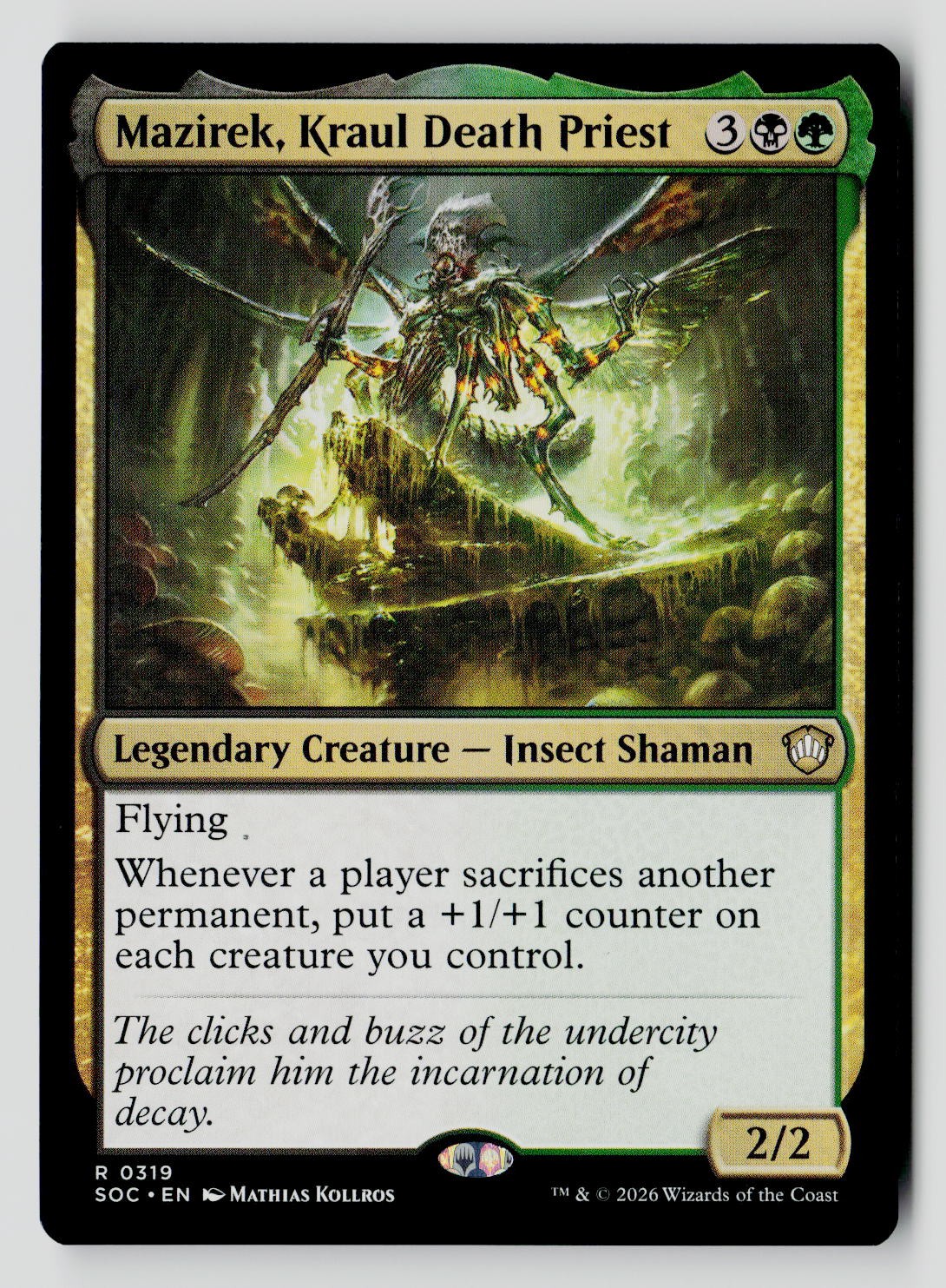 Mazirek, Kraul Death Priest 319 R MTG SOC NM