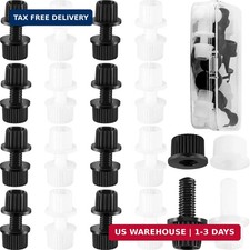 16 Pairs Nylon License Plate Bolts Screws for Motorcycle and Bike