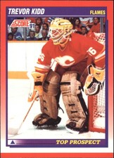 1991-92 Score Canadian Bilingual #271 Trevor Kidd TP - HKY