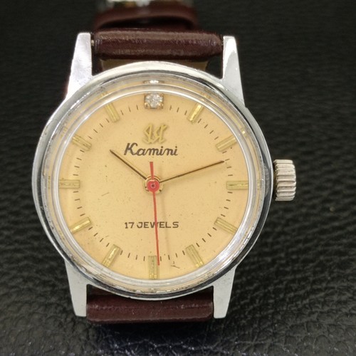 KAMINI HAND-WINDING INDIAN WOMENS ORIGINAL DIAL WATCH a432233-a - Picture 4 of 9