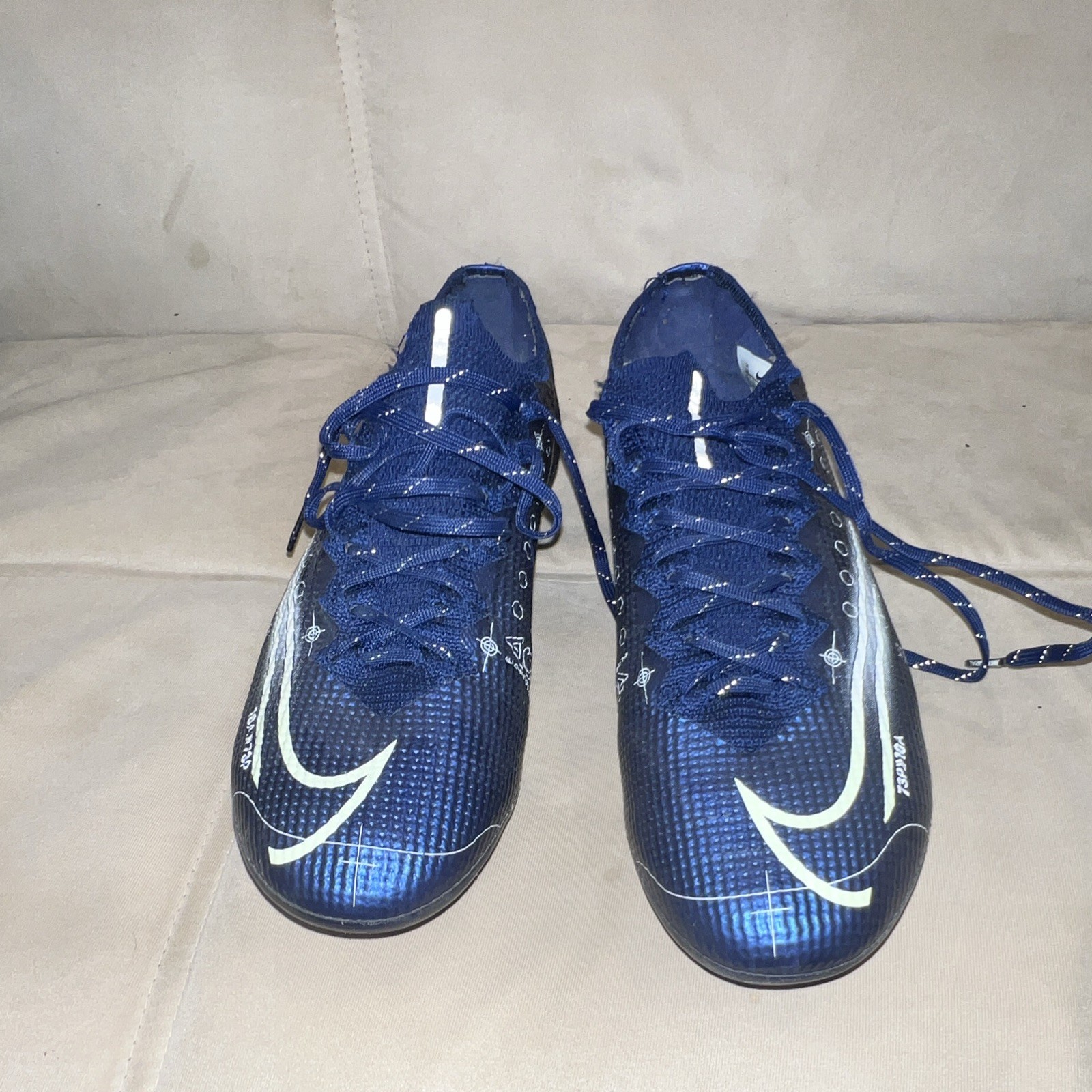 Nike Mercurial Vapor 13 Elite MDS AG ACC Navy Blue Football Cleats Soccer Boots