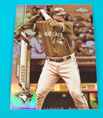 2020 Topps Chrome Sepia Refractor #51 Danny Jansen Blue Jays BASEBALL Card 8C