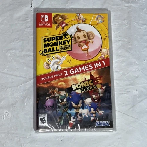 Sonic Forces + Super Monkey Ball: Banana Blitz - Nintendo Switch - New & Sealed