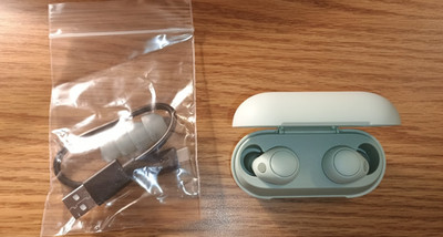 Sony WF-C700N/G True Wireless Noise Canceling Earbuds Sage   Open Box All Accs