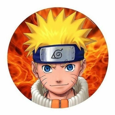 Naruto Naruto Uzumaki Essbar Zuckermasse Tortenbild Tortenaufleger + 4 Muffin