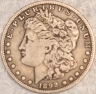 1892-S Morgan Silver Dollar - Looks VF - TONED BETTER DATE!