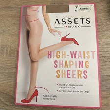 ASSETS by Spanx womens high waist Shaping Sheers Nude size 1