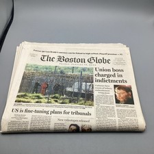 January 18, 2002 The Boston Globe War On Terror Full-Newspaper