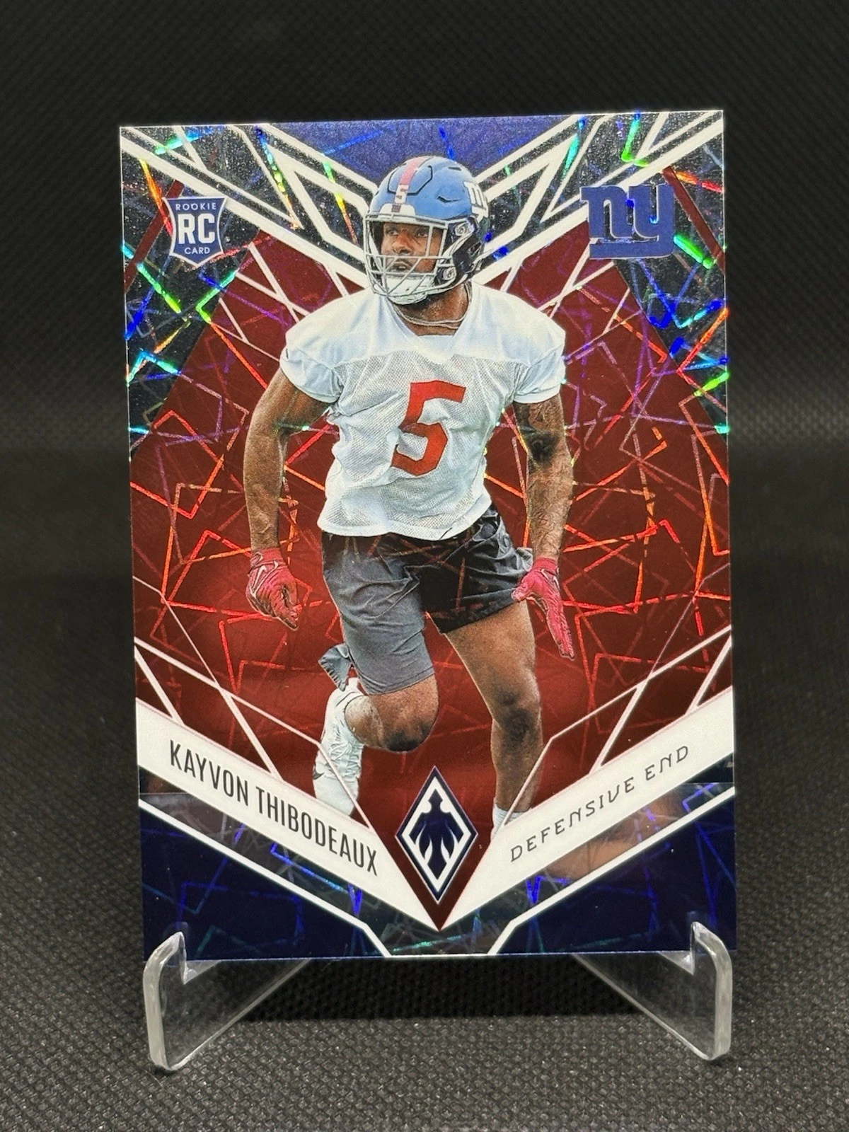 2022 Panini Phoenix - Rookies Kayvon Thibodeaux #168 Orange Lazer /75 (RC)