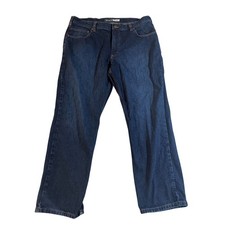 Carhartt Relaxed Fit Dark Wash Denim Jeans Mens 38x30 Straight Leg Workwear