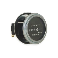 TRUMETER 732-0013 Hour Meter,Electrical,Round,10-80VDC 2PPU5
