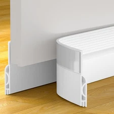 Door Draft Stopper, Door Sweep for Bottom of Door, Weather Stripping Door Seal,