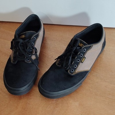 VANS Men's Suede Lace Up Casual Sneakers Black Gray, MPN 500714, Size 13
