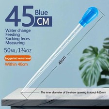 Turkey Baster Aquarium Water Changer Dripless Pipette 29cm 45cm Feeder UK
