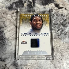 2001-02 Fleer Force Tracy Mcgrady /100 True Colors 3 Color GAME WORN PATCH